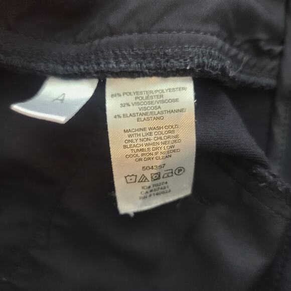 Ann Taylor Loft navy blue marisa crop pants gold buttons details - 10p 10 petite - Picture 6 of 6